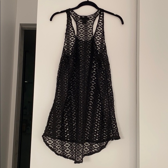 Steve Madden Black Crochet Coverup - Picture 2 of 3